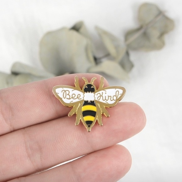 Bee Kind Enamel Pin - Picture 2 of 2